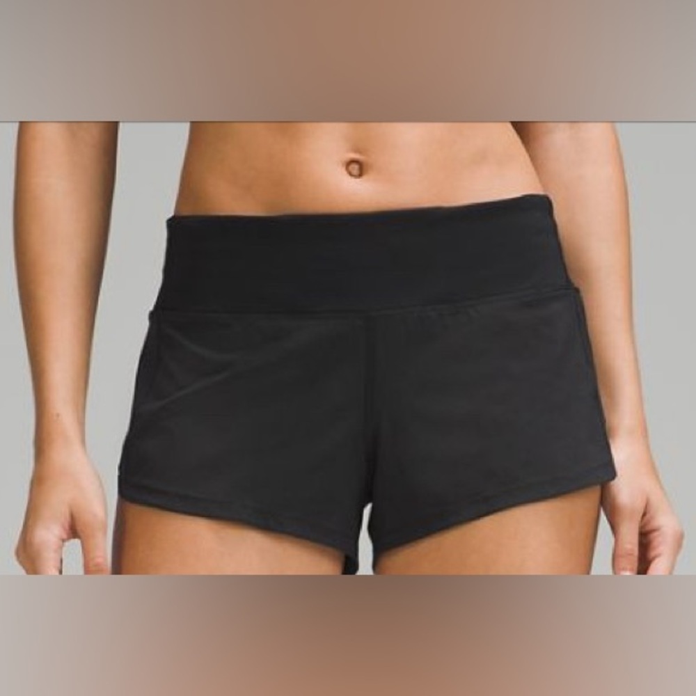 Lululemon Black Speed Up LR Short 2.5” Lined
